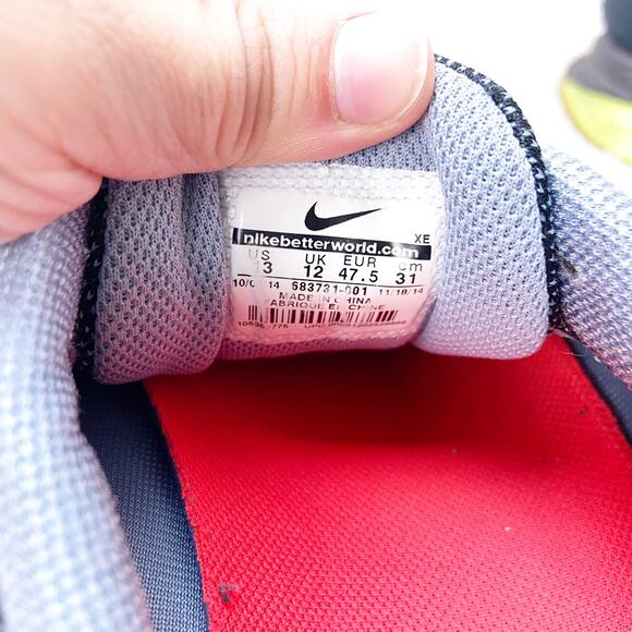 Nike 13 Mens Air Zoom Structure 18 Magnet Grey Volt Running Shoes - Picture 9 of 10